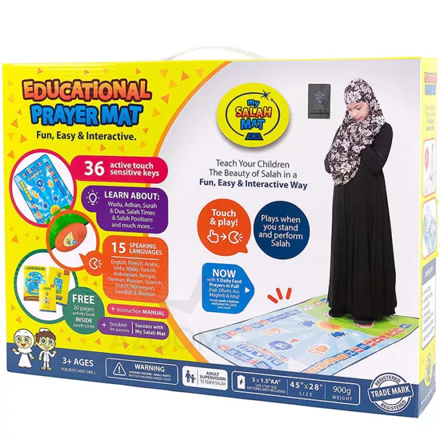 Interactive Kids Prayer Mat | My Salah Mat| Kids Gift| Ramadan