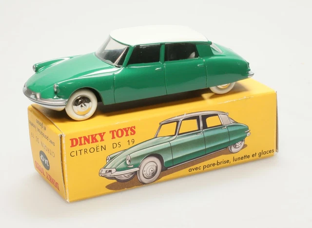 Citroën DS 19 verte, réédition Dinky Toys par Atlas, 1/43