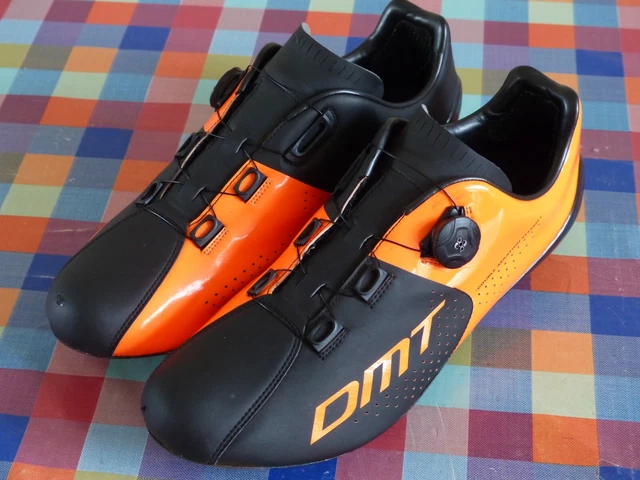 DMT R3 EU46 UK11 Black/ Orange SPD-SL (3-bolt) carbon road race cycling shoes