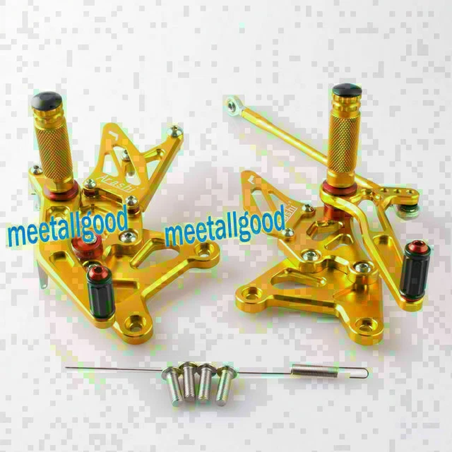 Pedali Pedali Pedali Pedale Poggiapiedi Adattamento Kawasaki Ninja ZX6R ZX636 2005 2006 Oro