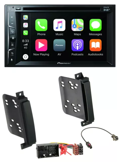 Pioneer Autoradio AUX USB DAB Bluetooth - Einbausatz 1DIN Dacia