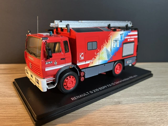 Camion De Pompiers Renault G 230 BSPP FA 18 - édition Limitée 475 Pièces échelle 1/43