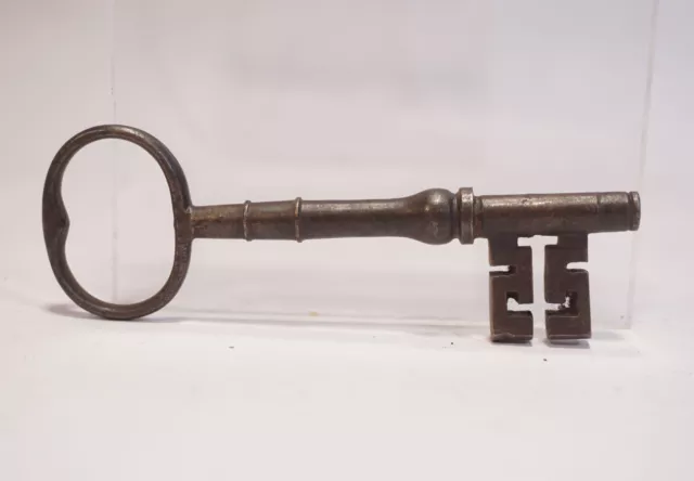 Rarity Antique Baroque Iron Key Approx. Um 17. Century Large 3