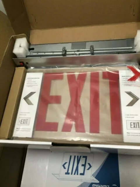 Lithonia Red Exit Sign EDGR 1 R EL M4