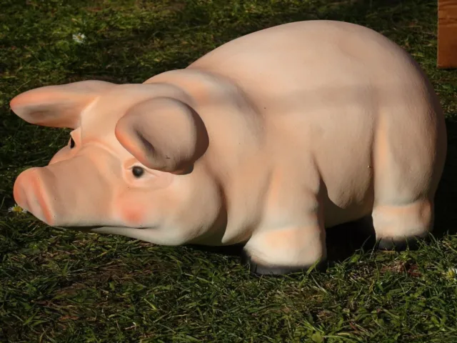 Cerdo rosa cerdito modelo decoración cerdo decoración cerámica grande:M ventana
