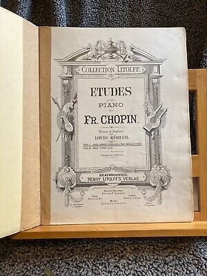 Chopin Etudes pour piano volume 1 Louis Köhler partition éditions Litolff n°1051 2