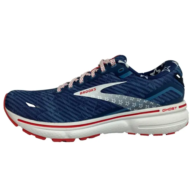 (LEFT SHOE ONLY) Brooks Womens 9.5 Ghost 15 Running Shoe Red White Blue ...