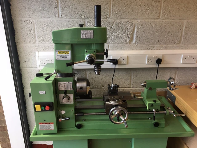WARCO WMT300 COMBINED Lathe And Milling Machine Superb Condition 870 warco-wmt300-combined-lathe-and-milling-machine-superb-condition-870