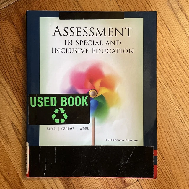 ASSESSMENT IN SPECIAL and Inclusive Education Book 13th Ed Salvia ...