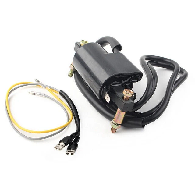 1 Set Ignition Coil Dual Plug Wires Fit Honda CB160 CL160 CB175 CL175 CL200 12V 2