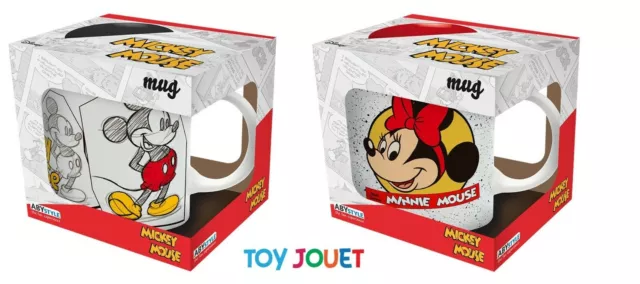 DISNEY - Lot de 2 Mug - 320 ml - "Mickey et Minnie " - subli - avec boîte