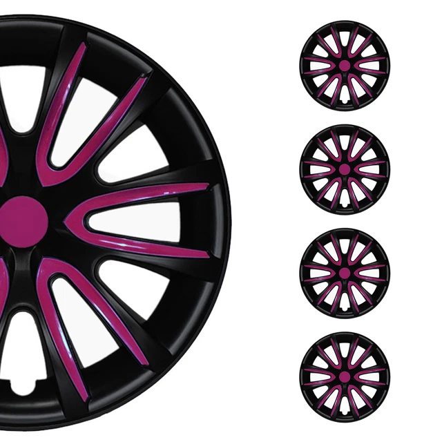15& WHEEL COVERS Hubcaps for Subaru Impreza Black Matt Violet Matte EUR