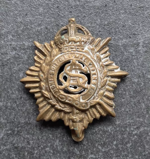 Genuine WW1 Army Service Corps Cap Badge