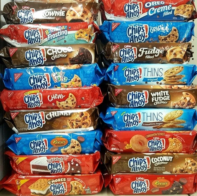 CHIPS AHOY NABISCO Chewy Creme Filled Soft Cookies LIMITED EDITION £6.