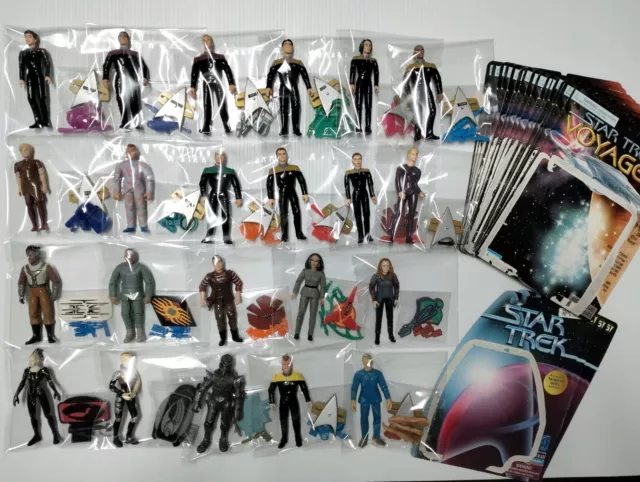 Star Trek Voyager Figure Lot Of 25, Playmates Toys, Complete