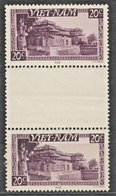VIETNAM VIETNAM Br. 1951 ** MNH SC # 02 20c Streifen, Imperial Palace, Hue.