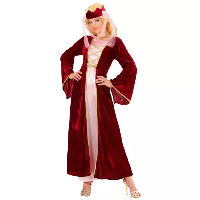 Costume Vestito Abito Travestimento Carnevale Adulto Donna - Regina Medievale -