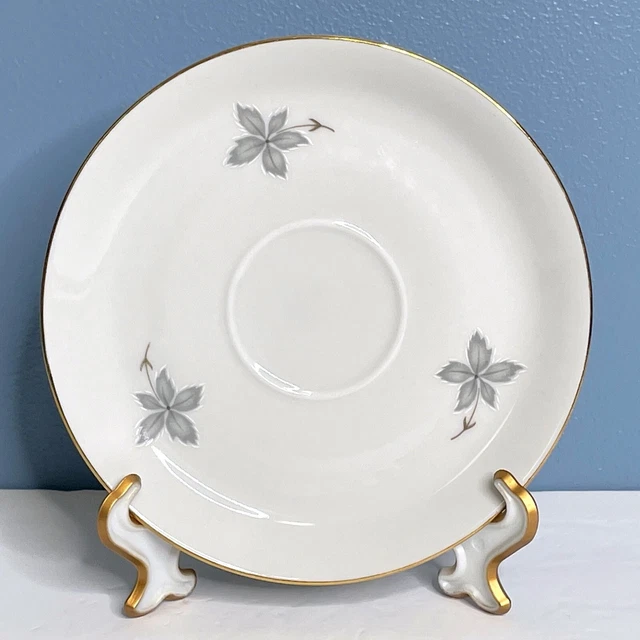 RARE Vintage Winterling WIG30 GRAY LEAF Bavaria Germany 5.5" Saucer Plate Dish