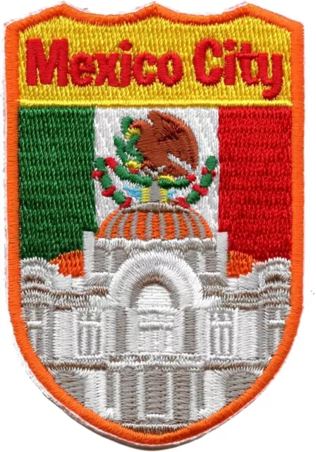 Mexico City Patch (3 Inch) Iron-on Badge Travel Souvenir Backpack Gift Patches