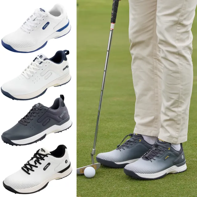 FitVille Herren Breit Golfschuhe mit Schnürung Atmungsaktiv Trainingsschuh Golf