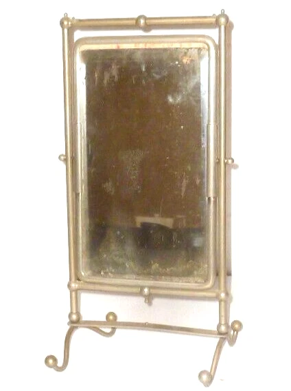 Antiguo Art Decó Espejo de Maquillaje Viaje Estilo Moderno Nouveau 30er