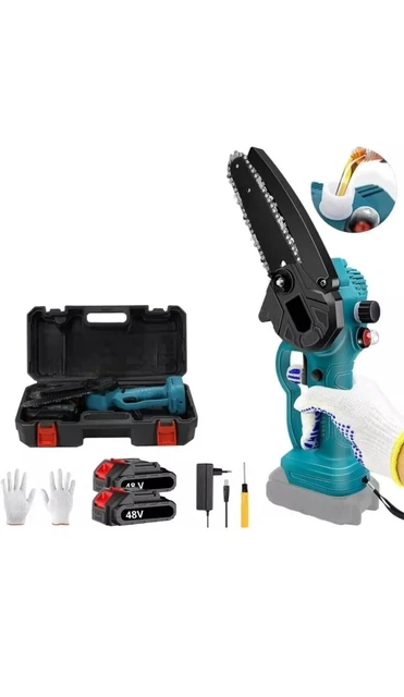 Mini Motosega A Batteria 48V 6 Pollici Lubrificata Olio - Foto 13