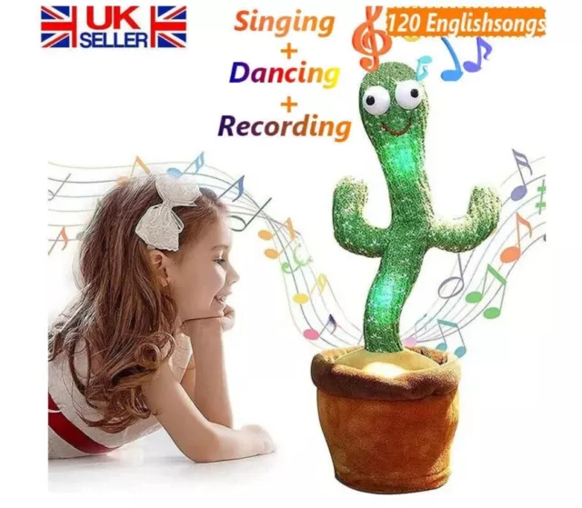 Dancing Cactus Plush Toy Can Singing And Recording To Learn Talking christmas