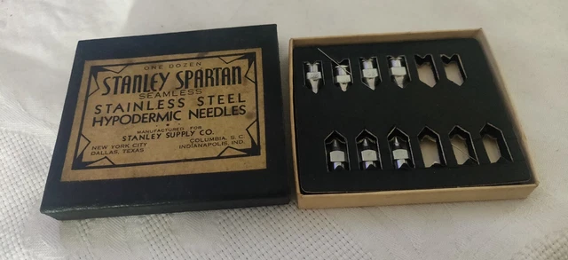 Aus einer Auflösung: One Dozen Stanley Spartan Hypodermic Needles 7 Stück