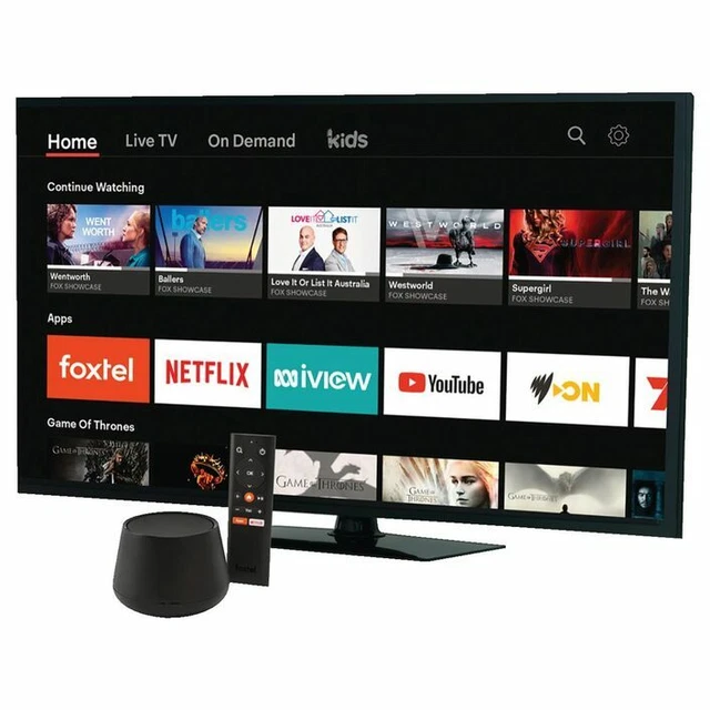 FOXTEL NOW BOX BuiltIn Chromecast Ultra 4K FTA TV Tuner Android Apps