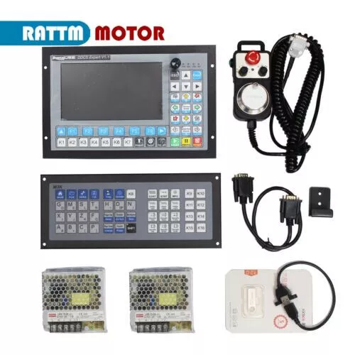 【DE】4 Axis CNC Offline Motion Controller DDCS Expert+MPG Handwheel&Keyboard Kit