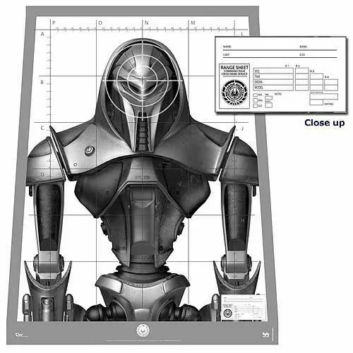 Battlestar Galactica Cylon Centurion Target Poster Replica