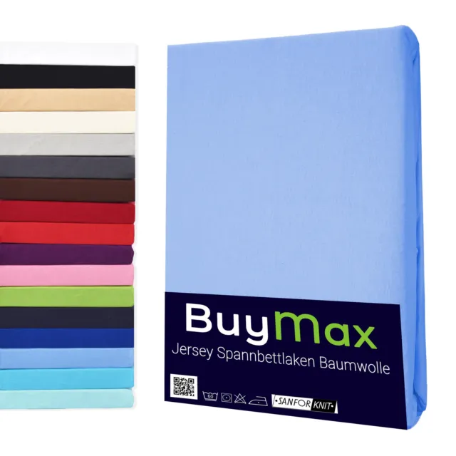 Lenzuola con angoli 100% cotone jersey lenzuola con angoli lenzuola lenzuola di Buymax 2
