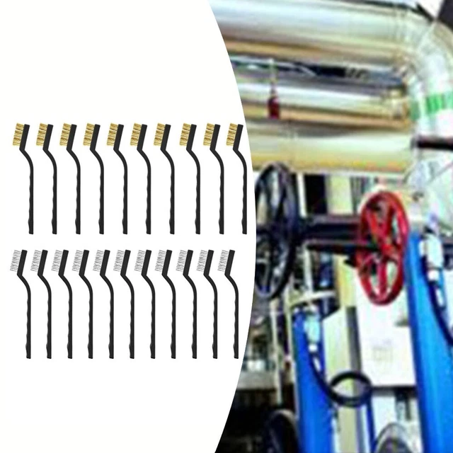 Reliable Rust Scrubbing Set 10pcs 7 inch Stainless Steel Copper Wire Bristles