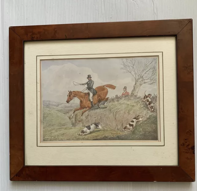 First Over, Henry Alken, Print 1906 framed