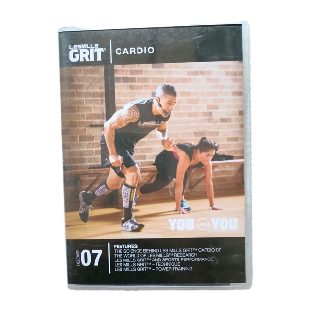 LES MILLS GRIT Cardio 07 DVD CD Combo Booklet Rare Workout