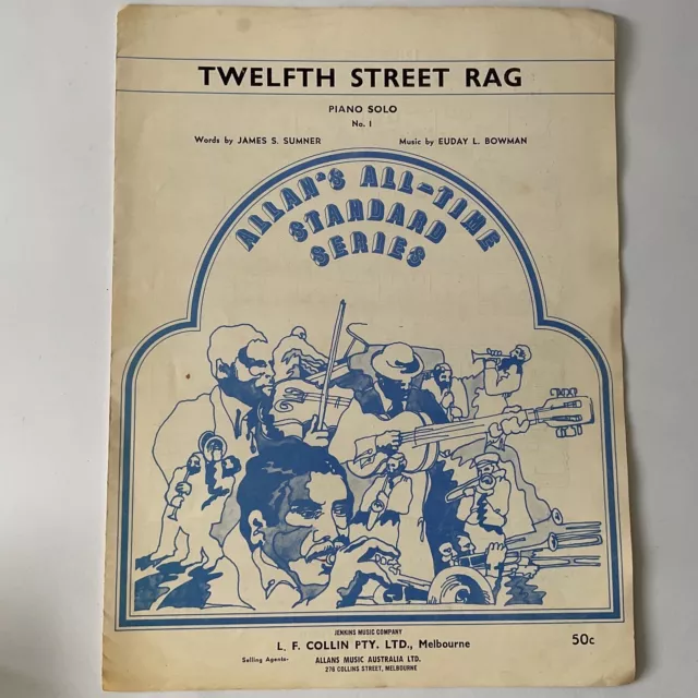 Twelfth Street Rag Classic Jazz Blues Piano Solo sheet music