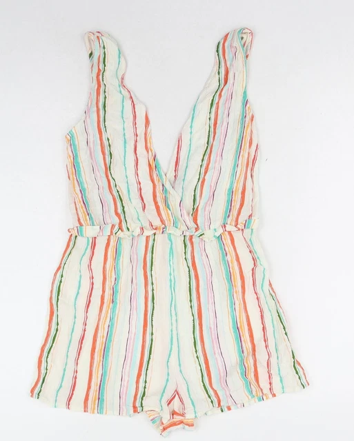 Maglione da donna multicolore a righe Primark viscosa pezzo unico taglia S
