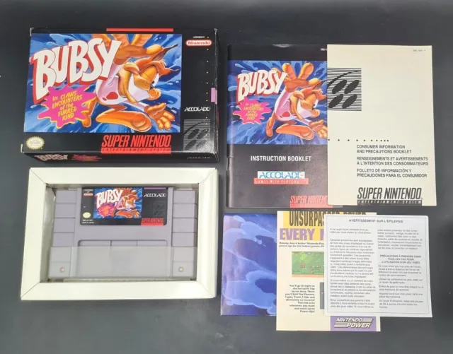 Bubsy - Nintendo Super SNES - Complet - NTSC-U/C US USA - Excellent Etat