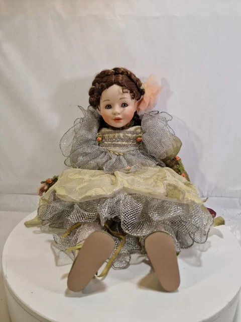 Mundia Porcelain 20 Inch Doll by Christine et Cecile Circa 1997