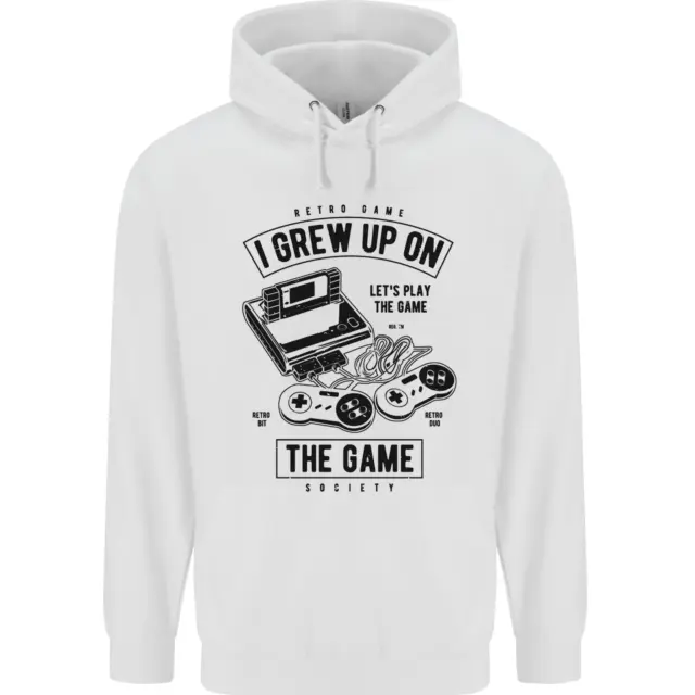 I Grew up on the Gamer Funny Gaming Childrens Kids Hoodie