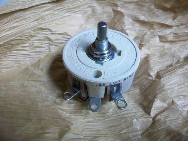 Memcor 250 Ohm  50 Watt Rheostat  1/2"  Shaft   5905-00-174-1455    Rp151Fd251Kk