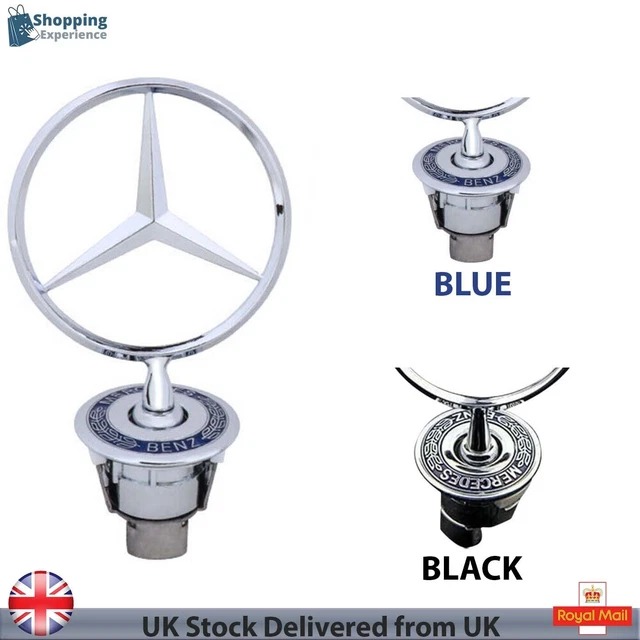 thumbnail image 2 of Mercedes Benz Chrome Bonnet Star Emblem Badge - 44mm - Fits C, E, S, CLK Class 2 of 5