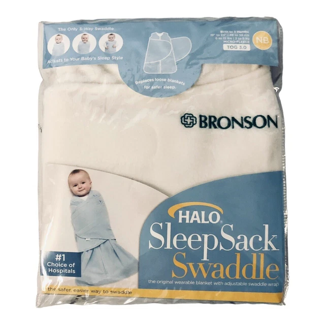 "Saco de dormir Halo 3 vías pañal Bronson hospital para recién nacidos ""Nuevo sellado"""