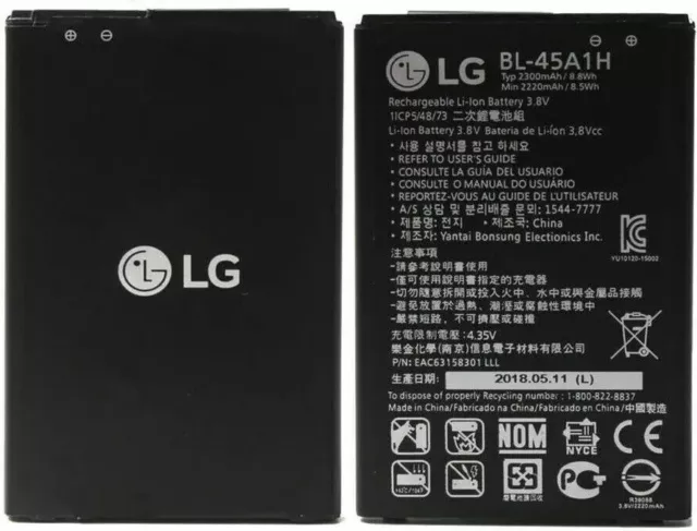 OEM ORIGINAL BL-45A1H BATTERY LG K10 K425 K428 MS428 F670 K430H  (2300mAh)