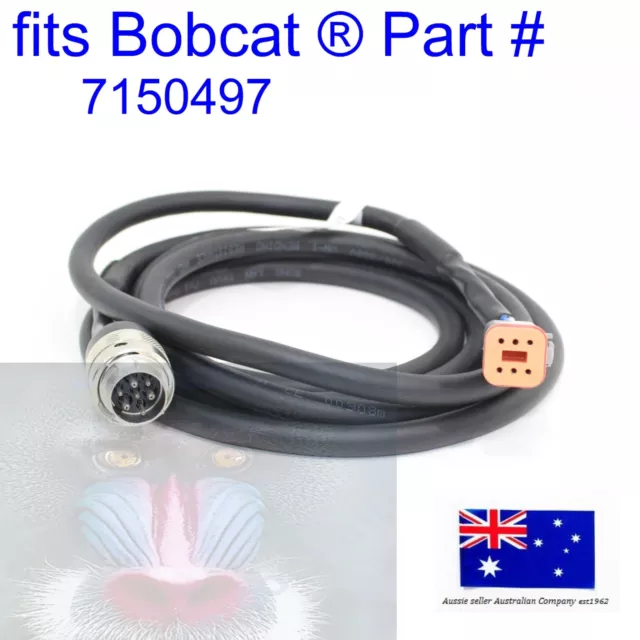 fits Bobcat 7 Pin Input Harness Connector ACD 7150497 Wiring Auxiliary Cable