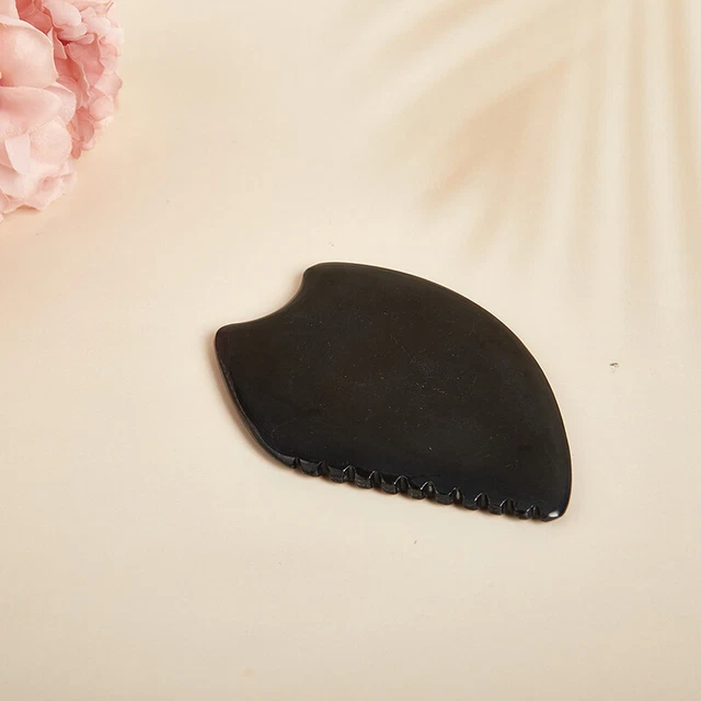 Pettine massaggio raschiante naturale Bianshi giada Gua Sha Gua Sha Bo-DB