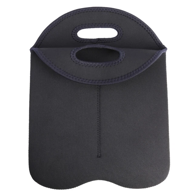 Enfriador de botellas de vino neopreno soporte de doble funda protectora de botella (negro) HY#U