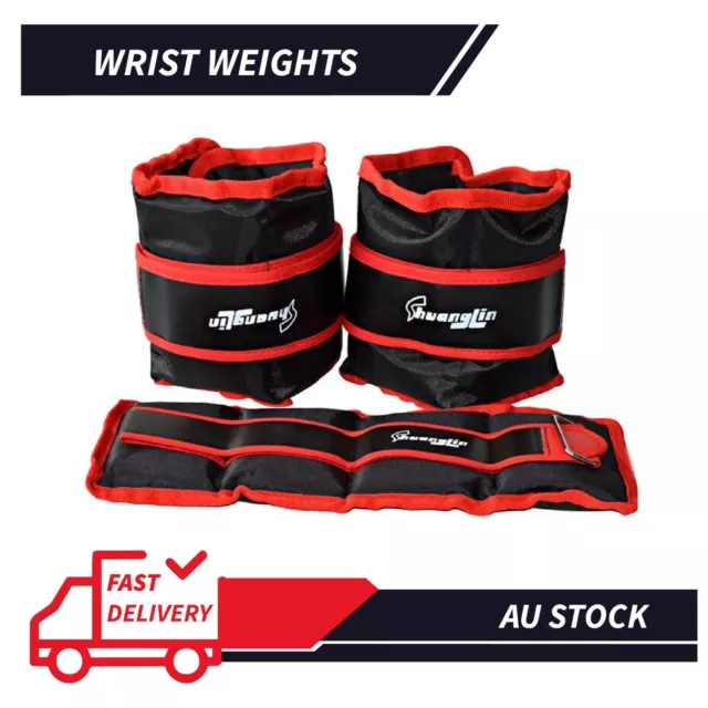 1/2/3/4/5/6 KG Adjustable Ankle/ Wrist/ Leg Weights Training Fitness Gym Sandbag