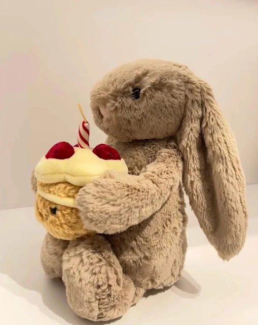 JELLYCAT BASHFUL BEIGE Bunny Birthday Soft Stuffed Toys Free Dust Bag JELLYCAT BASHFUL BEIGE Bunny Birthday Soft Stuffed Toys Free Dust Bag