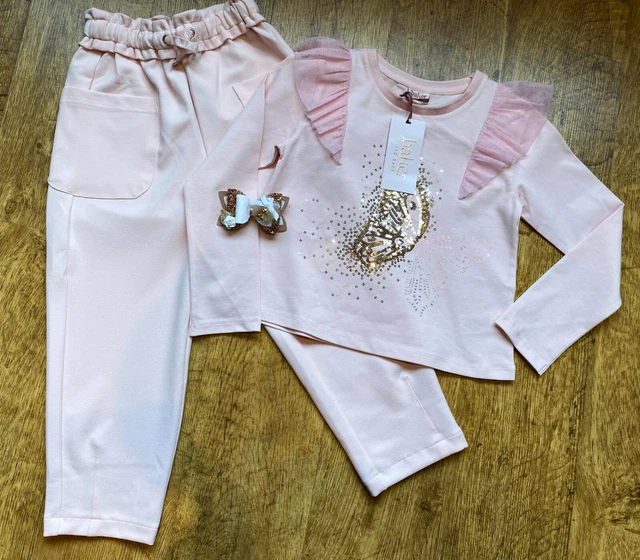 BNWT Ted Baker 4-5 years butterfly top trousers outfit set new long sleeve bow 2